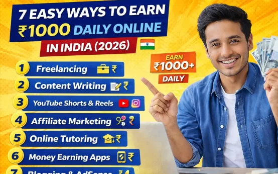 7 Easy Ways to Earn ₹1000 Daily Online in India (2026)