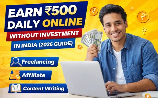 Best Ways to Earn ₹500 Daily Online Without Investment