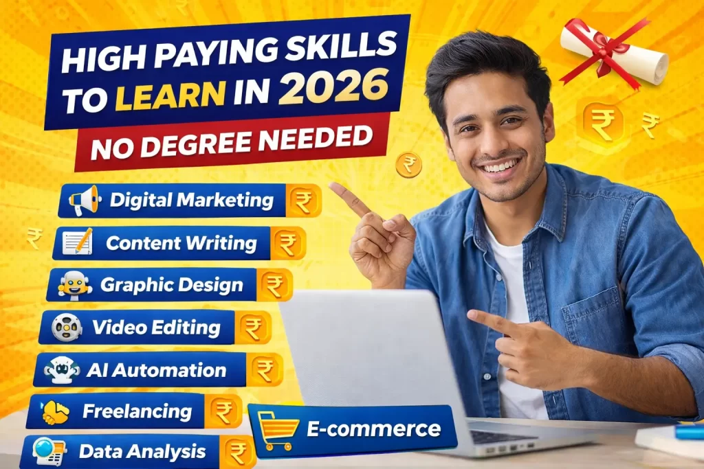 High Paying Skills to Learn in 2026 (No Degree Needed)