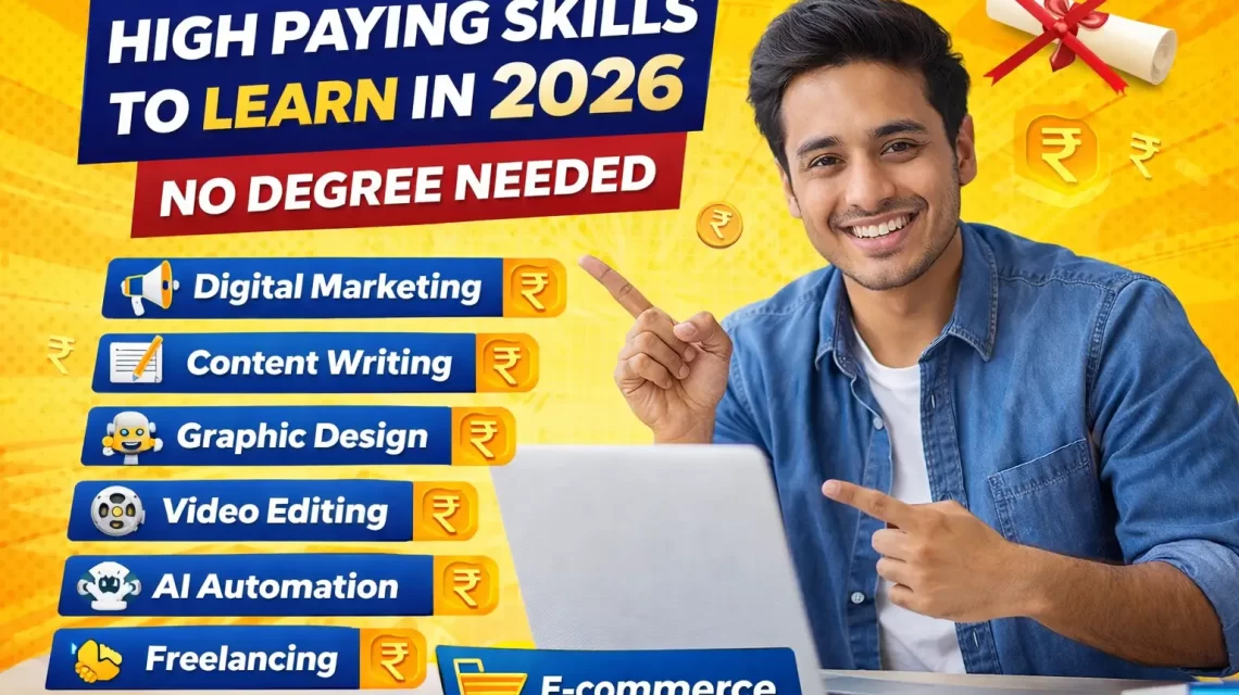 High Paying Skills to Learn in 2026 (No Degree Needed)